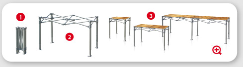 Folding Table Setup instruction - Fast and easy!