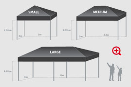 High-Grade Steel Tent - Sizes