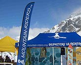 Champion Flags (Large) im Einsatz für eine Skischule in den französischen Alpen